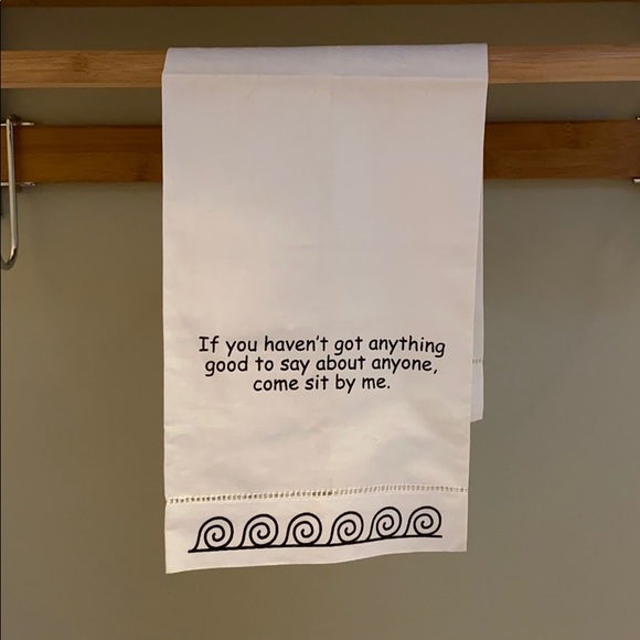 Cotton tea towel with funny quote - Picture 4 of 6